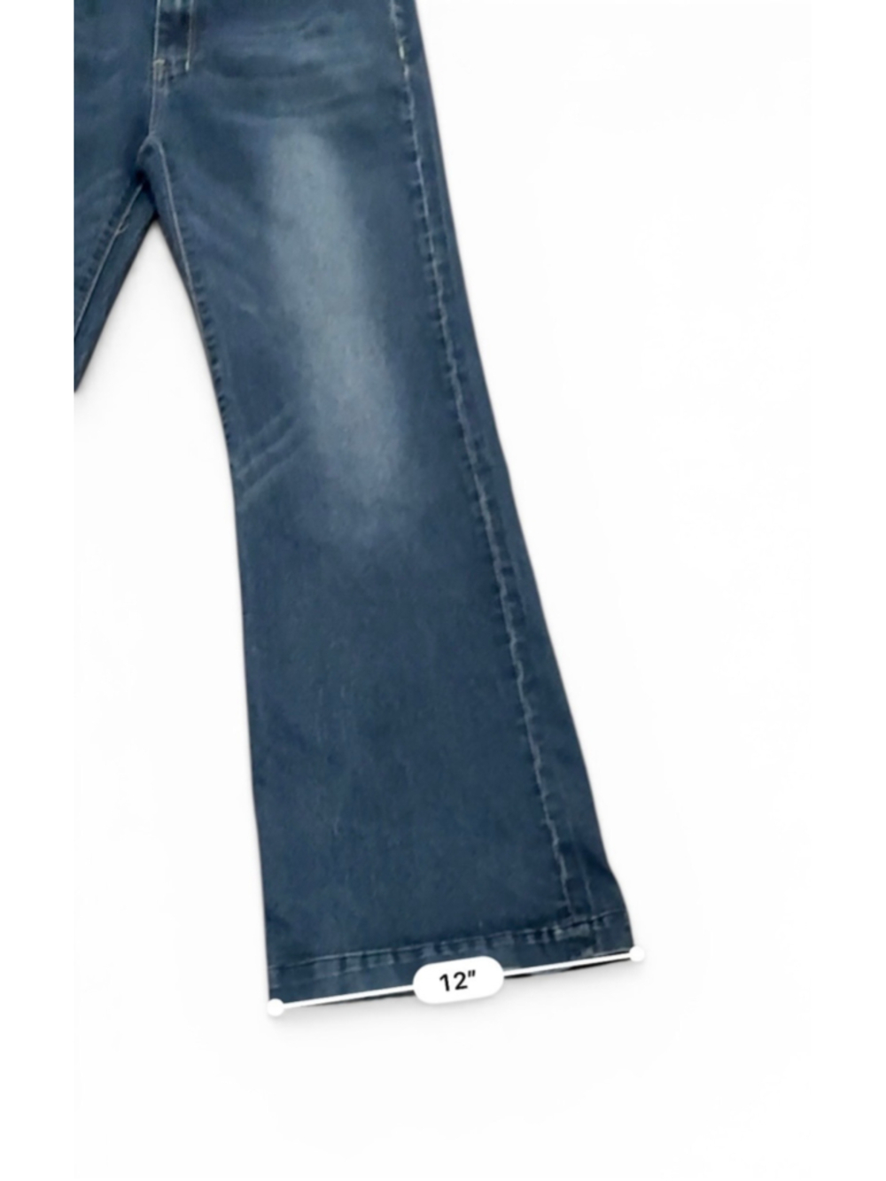 Umgee Denim Women's Flare Wide Leg Dark Wash Stretch Trouser Jeans Sz 7 - Picture 5 of 10